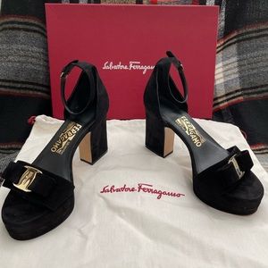 Salvatore Ferragamo Eclipse Black Suede